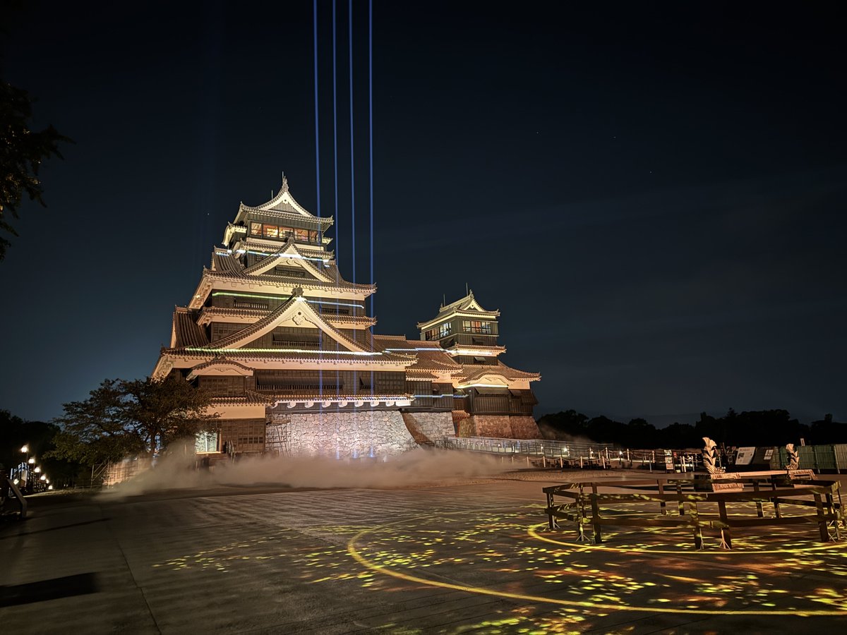 kumamoto_castle's tweet photo. おはようございます☀
ついに本日から「秋のくまもとお城まつり」が始まります！
これまでカウントダウンでご紹介してきた「城あかり」の演出もぜひ会場で実際にご覧ください。
秋の熊本城で特別なひとときをお楽しみください🍂
皆さまのお越しをお待ちしております🏯 https://t.co/yxlB327IGF