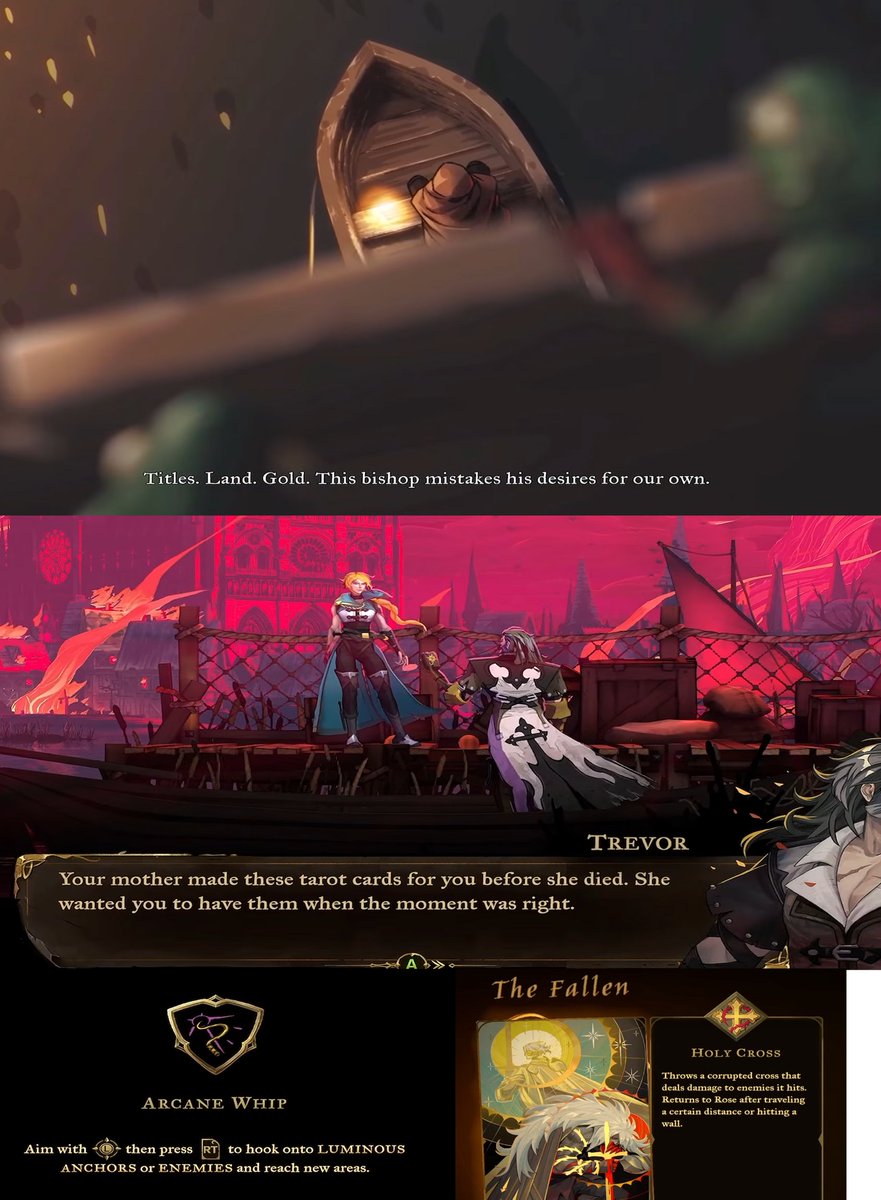 ShitpostRock's tweet photo. >The new Castlevania game that releases this month replaces Christian themes and imagery with tarot, arcana, cursed relics and a jab at religion in the intro sequence

Saw this coming from a MILE away when they announced a modern Castlevania https://t.co/yC9W6T0vug