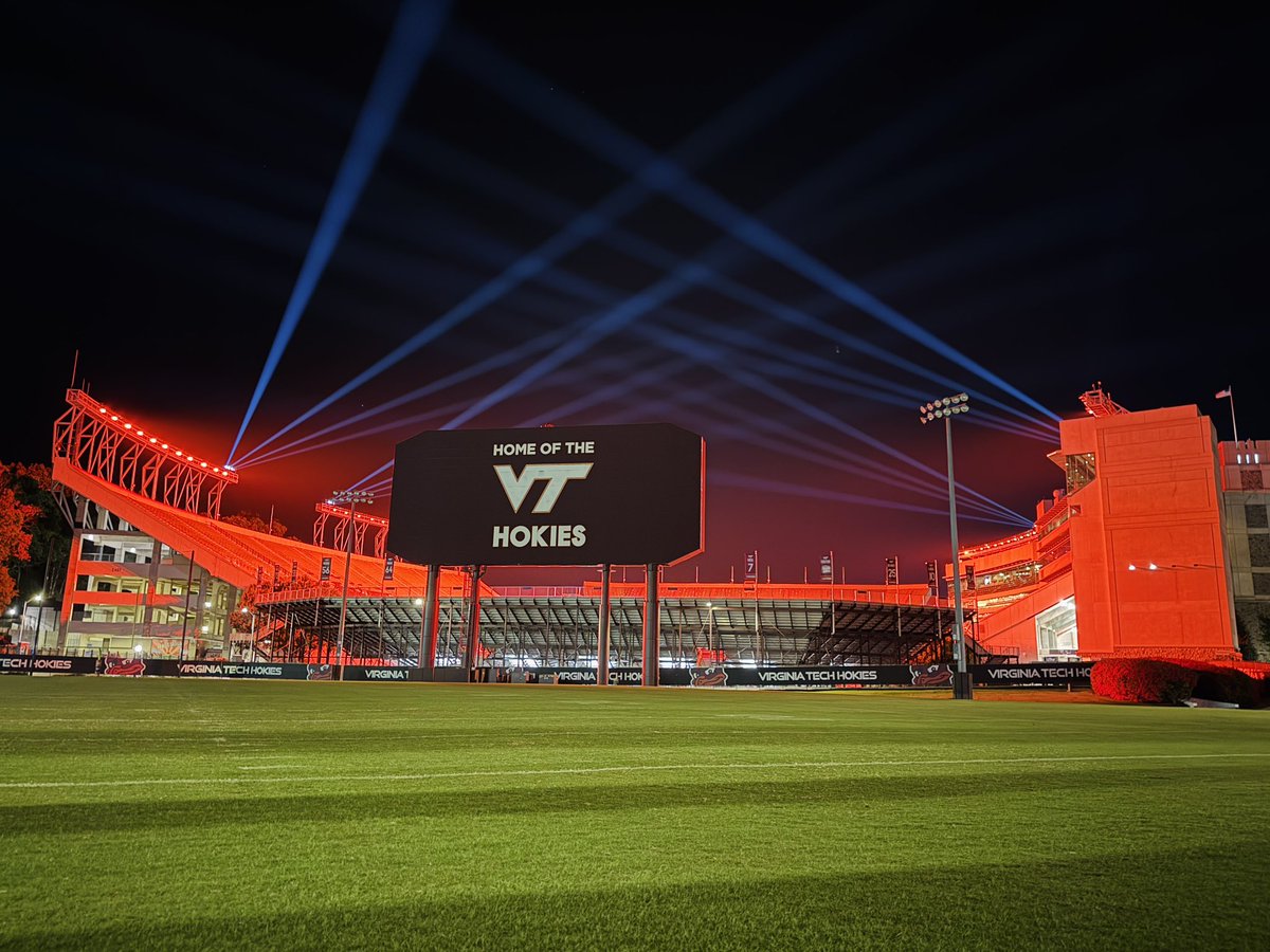 HokiesFB's tweet photo. The Terror Dome is ready…

#LetsGoHokies https://t.co/uKgz2mlbBr