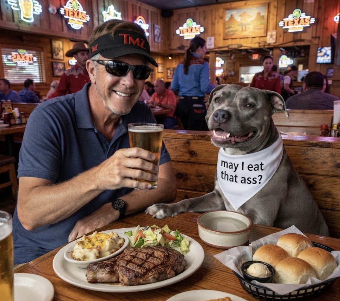 MarktheCharles's tweet photo. You thought our night was over? Wrong! Couldn’t pass up an opportunity to hit up Texas Roudhouse with @russholliday69 

#Im8BeersDeep #Honeybutter https://t.co/uNs6N8U5xu