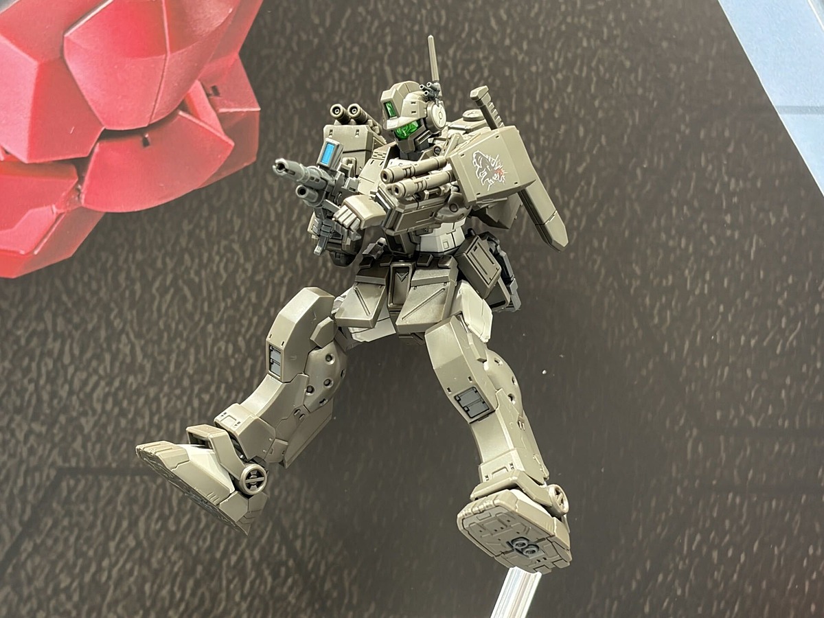 hobbywatch_jp's tweet photo. ガンプラ「HG リーベン・ヴォルフ（スペース・ウルフ隊仕様）」や「MG スペルビアジンクス」などプレバン限定商品��展示！【#全日本模型ホビーショー】　 https://t.co/9oj9zrPB2K https://t.co/3GmYBhznEo