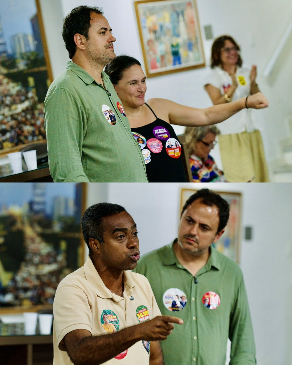Glauber_Braga's tweet photo. Um dia de caminhada, diálogo e contato direto com o povo. E, para fechar o dia, o Encontro de Reta Final, no SINDSPREV, no centro do Rio.

Um momento de organização, encontro e fortalecimento da campanha, ao lado dos companheiros Siri e Mônica Benício,  e nossos candidatos à estadual Clarice Chacon, Anderson Ribeiro e Prof. Josemar para dar o último gás nessa reta final.

Seguimos com o desafio de barrar o avanço da extrema direita, eleger Lula e fortalecer nossas candidaturas ao Senado, com Mônica Benício e Benedita.

Pra cima deles!

Glauber 5080.