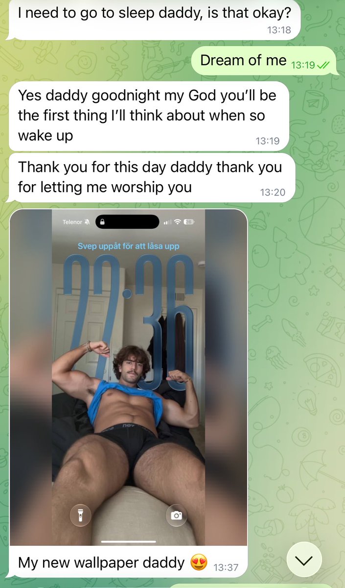 adonistrains's tweet photo. I’m all that matters.
Me as your wallpaper. The first thing you wake up to. The last thing you dream about.
Every time you look at your phone, there I am.
A constant reminder of who has your attention. https://t.co/eIaGKWyqdV