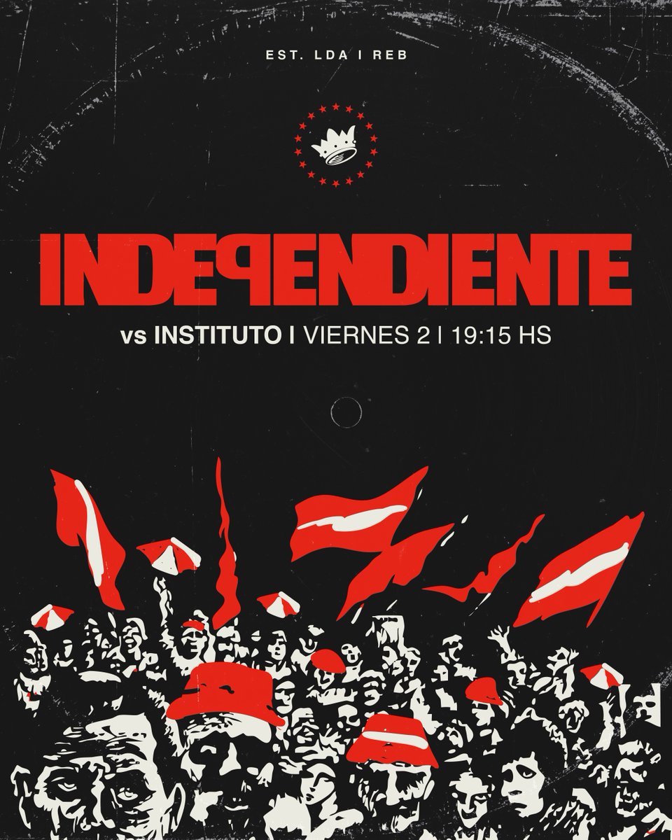 Independiente's tweet photo. ¡HOY JUEGA #INDEPENDIENTE!

#TodoRojo 🔴 https://t.co/blmQLr03Xu