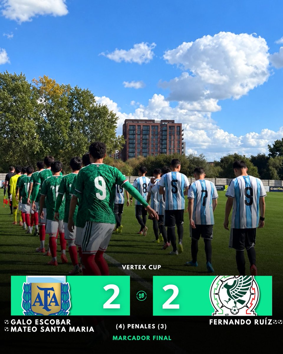 SectorBasicas's tweet photo. 🇲🇽🇦🇷 ¡EMPATE ANTE ARGENTINA!

En el inicio de la Vertex Cup, el Tri igualó ante la albiceleste, el cuadro sudamericano se llevó punto extra en la tanda de penales https://t.co/QqZKMrtnYB