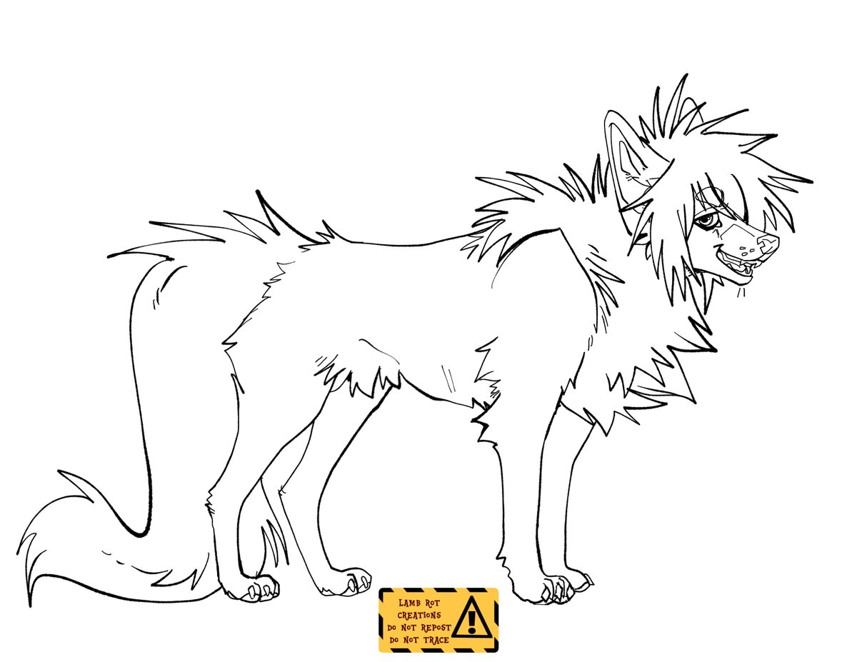 ripTeeth's tweet photo. made a wolf base i wouldve wantd to use in middle school, use if you wanna https://t.co/OVADnUma8v