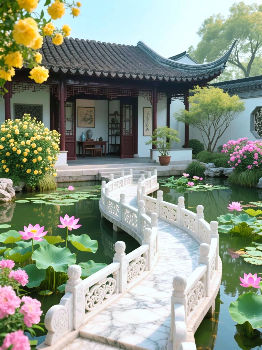 dungdummmm's tweet photo. [The lotus and banana trees in the complex show a beautiful summer vibe]， https://t.co/bW7AWJIh4u
