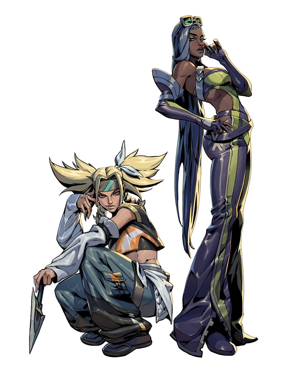 sanefox11's tweet photo. Senna and Akali Illustrations for True Damage. https://t.co/o0Yron4J4S