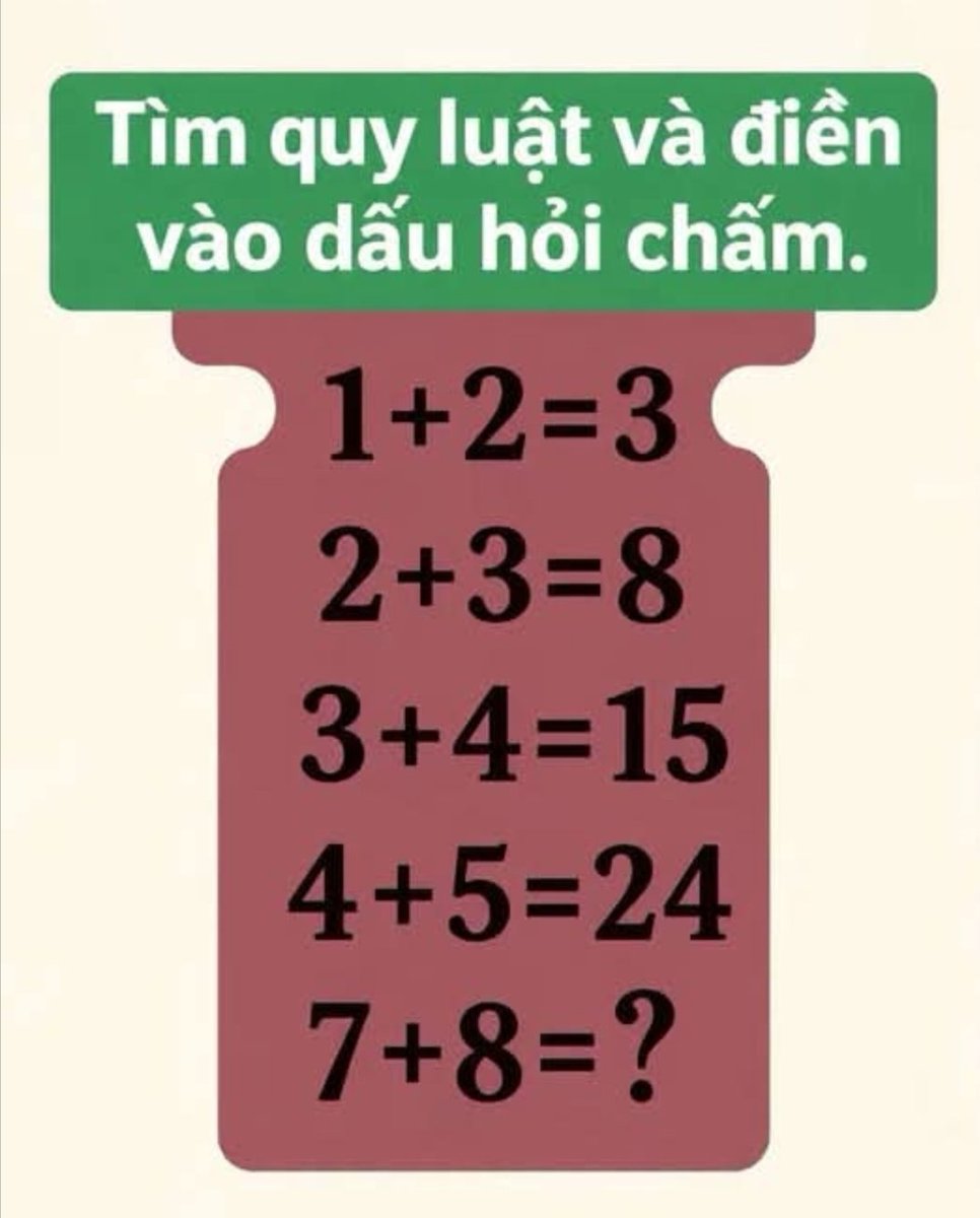 TamNguyen091191's tweet photo. Chắc cũng có nhiều ông như tui.
Thật sự với trí tuệ của tôi, tôi không thể tìm ra quy luật nầy. π

Nhờ anh em chuyên toán gợi ý với https://t.co/yIi4cmQ2Ip