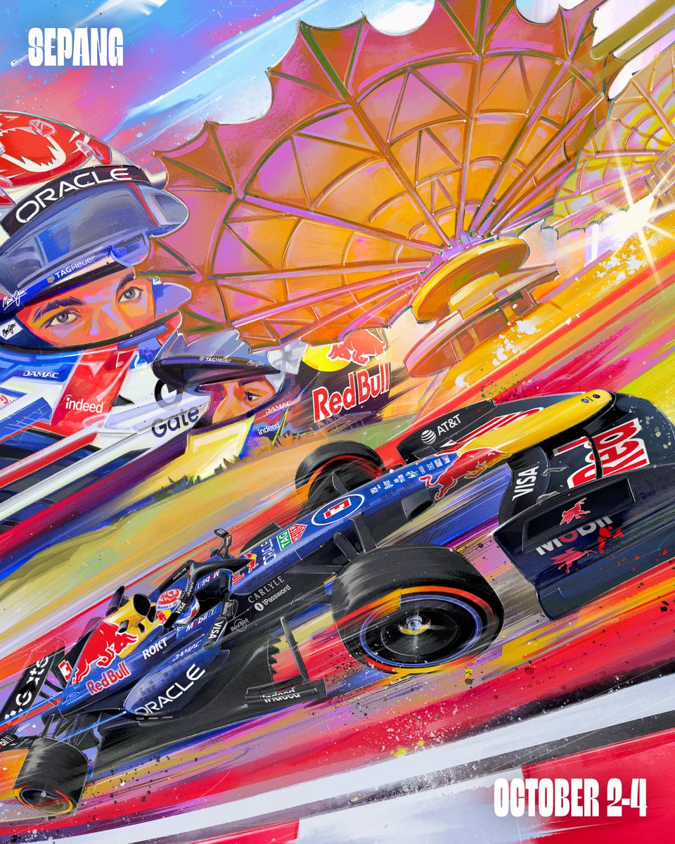 redbullracing's tweet photo. It’s been a while, Sepang 👋 Time for free practice Friday 🤩

🎨 @ChuanGraphics https://t.co/hWzdvlYZ3r