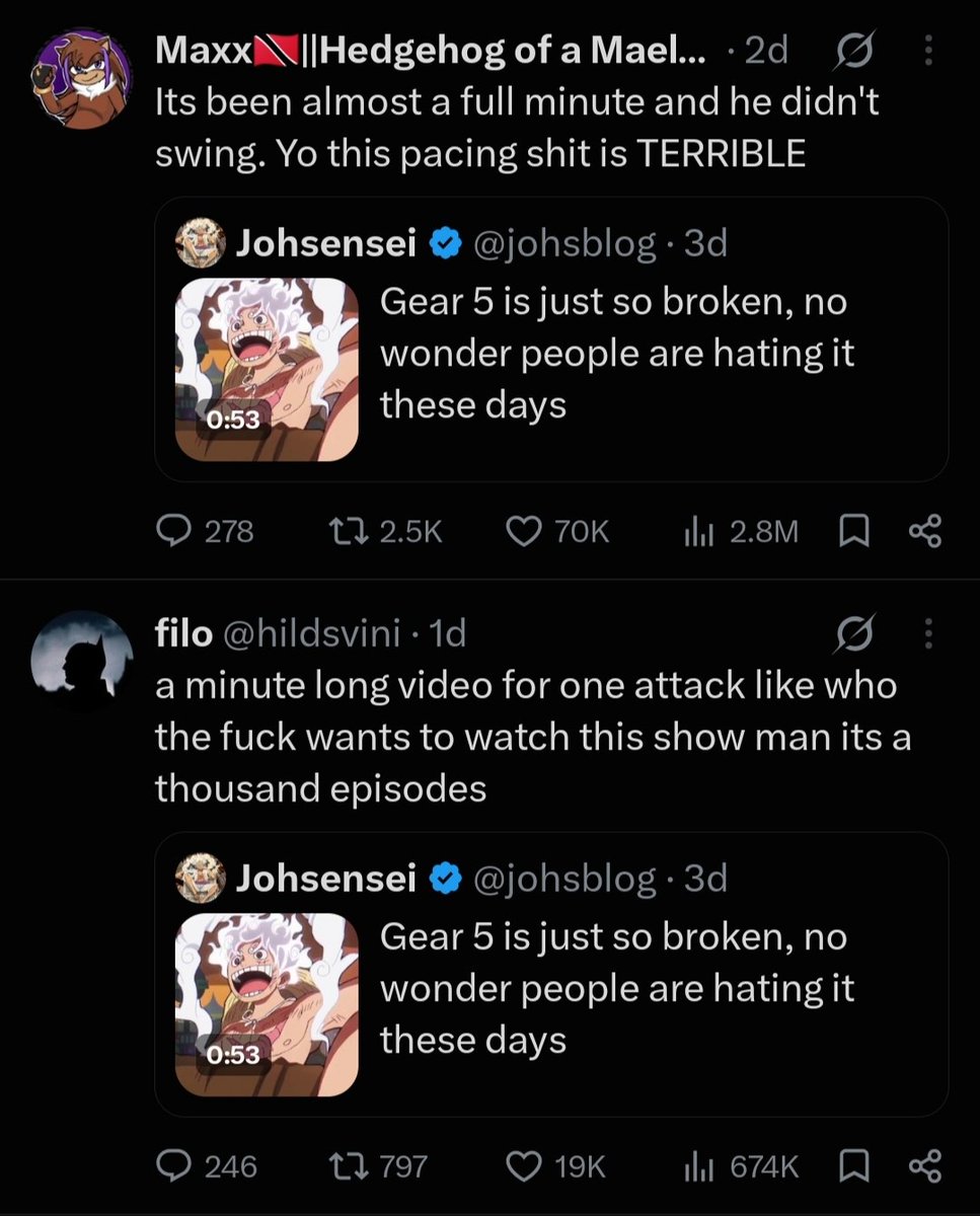 PascalShibui's tweet photo. The hate this show get's is genuinely not normal some of this shit are not even critism it's just pure stupid takes, All these over a one minute clip 🤦🏾‍♂️. https://t.co/avEuPCvqns