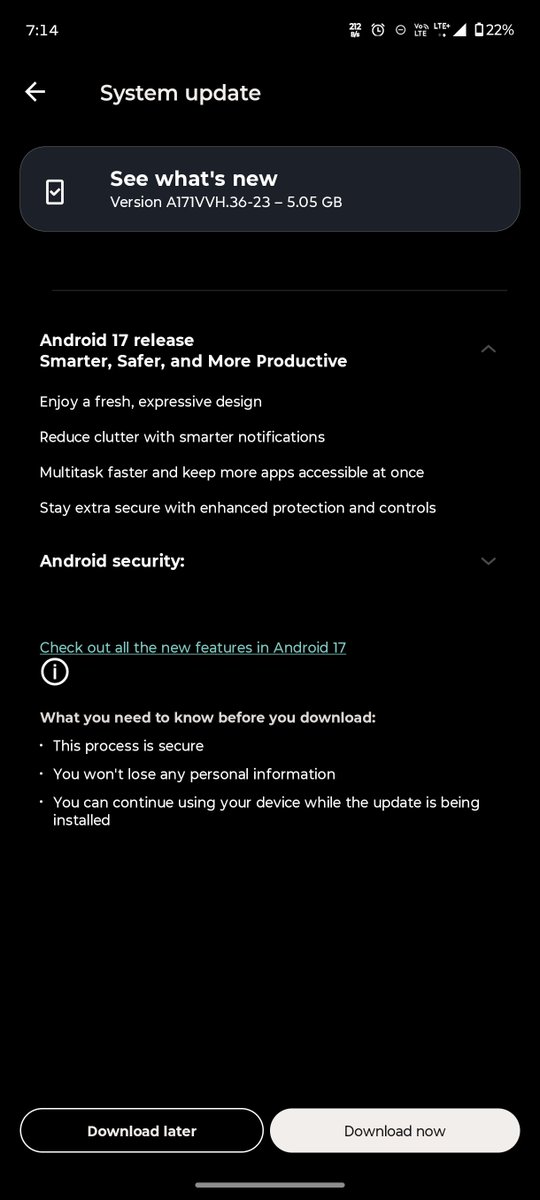 sirosagime's tweet photo. Hy I got android 17 in my edge 60 pro just now @Fanboy_Moto thank you @motorolaindia https://t.co/8vsFuGs1je