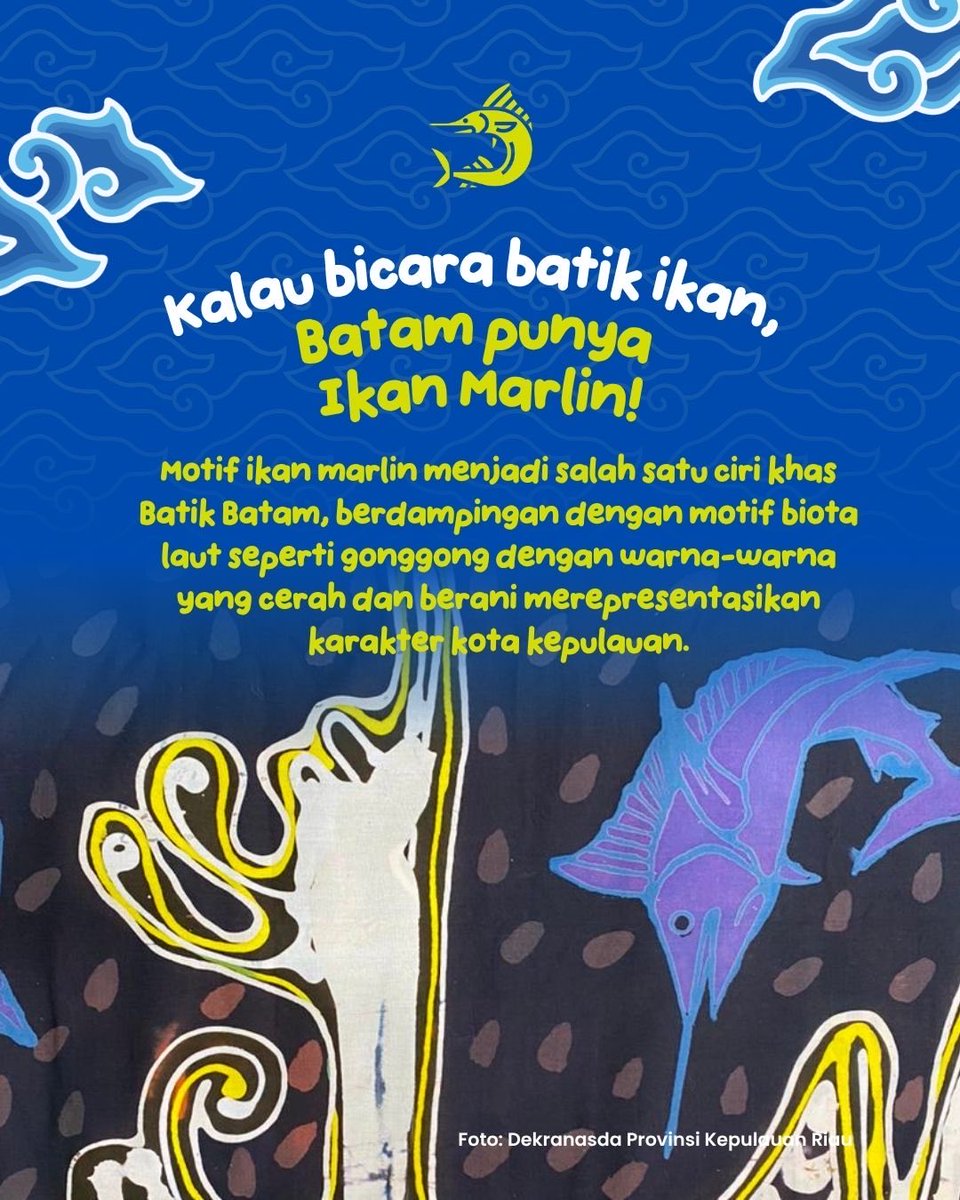 kkpgoid's tweet photo. Di balik indahnya selembar kain batik, tersimpan cerita tentang kekayaan bahari nusantara.

Sahabat Bahari, laut tidak hanya menghidupi kita lewat hasil sumber daya ikannya yang melimpah, tetapi juga menginspirasi lahirnya karya seni yang luar biasa. https://t.co/m7joV4dooH