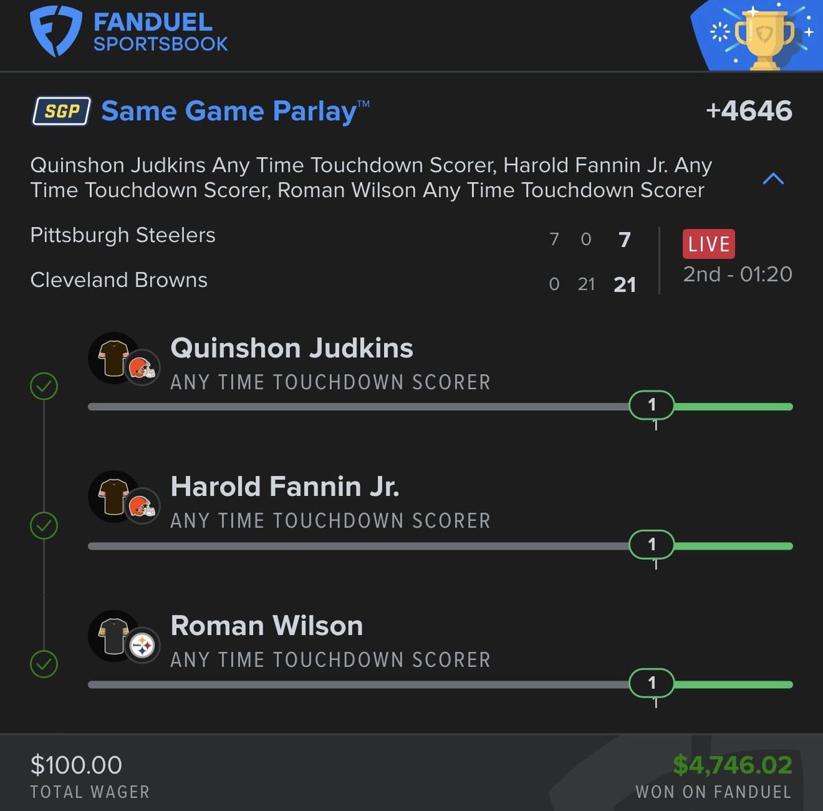 1TakePickz's tweet photo. i am the king of primetime football https://t.co/u2dQ9Dc3Pv