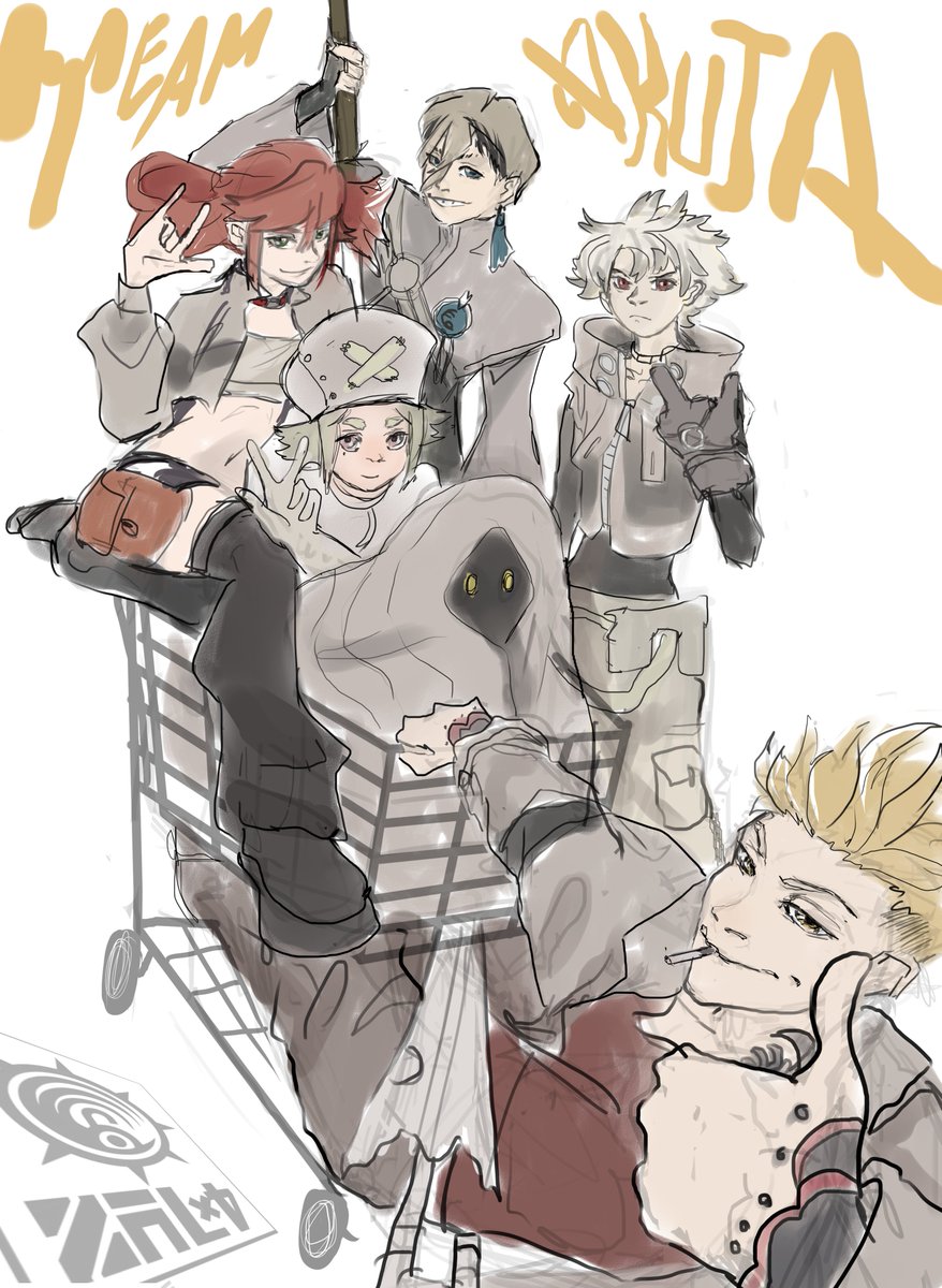 FellFlowerTera's tweet photo. #Gachitober

Day 1, Team Akuta.
These will always be just sloppily colored sketches. (I love that kind of thing.) https://t.co/P0uXANV9ff