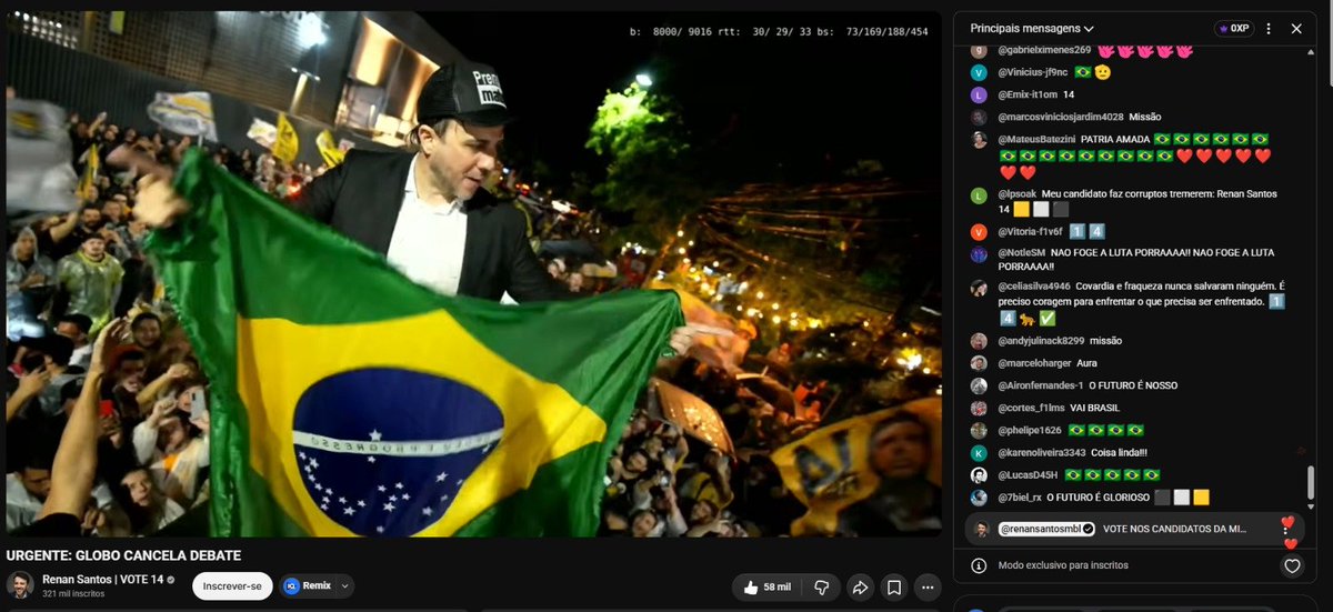 acn_aldo's tweet photo. Filho da puta do Renan puxando o Hino Nacional com a bandeira. 
tomar no cu.
finalmente um candidato descente nessa desgraça. https://t.co/7cAqsNeGbz