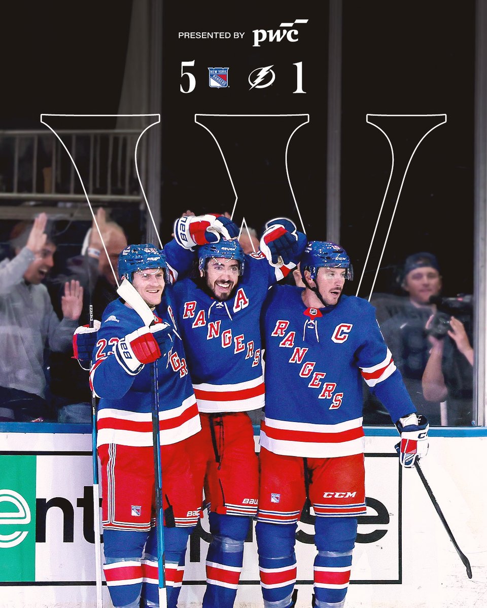 NYRangers's tweet photo. THAT'S A RANGERS W 💪 https://t.co/snPlahK46R