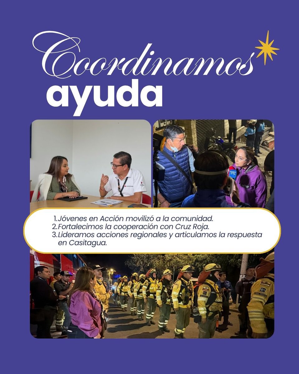 carolozanohok's tweet photo. 📍 Septiembre fue un mes de preparación, respuesta y trabajo en territorio.

Desde la SNGR fortalecimos capacidades, habilitamos alojamientos temporales y acompañamos a las comunidades afectadas. 

Llegamos donde más nos necesitan 🇪🇨 https://t.co/Z08rJpzZRp