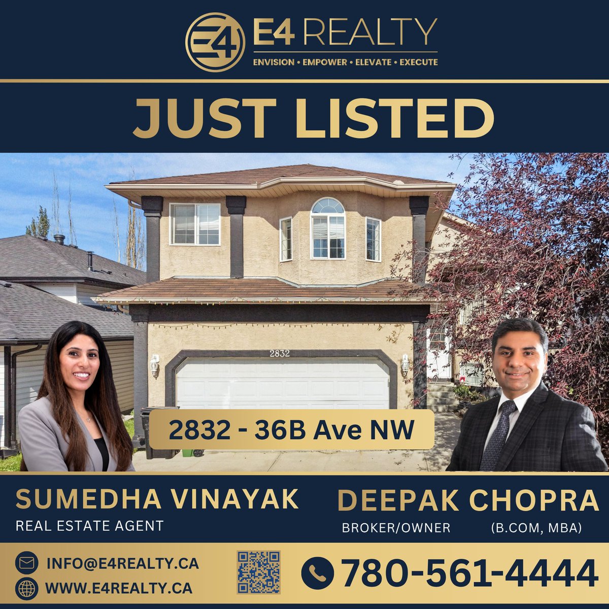 dchopra31's tweet photo. 🏡 JUST LISTED in Wild Rose! ✨
📍  2832 – 36B Ave NW 

🛏️ 4 Bedrooms
🛁 3 Full Bathrooms
🚗 Double Attached Garage

🔑 Ready to see it in person? Book your private showing today!

📞 780-561-4444

#E4Realty #JustListed #WildRose #EdmontonRealEstate #EdmontonHomes https://t.co/eWQKhtUBdz