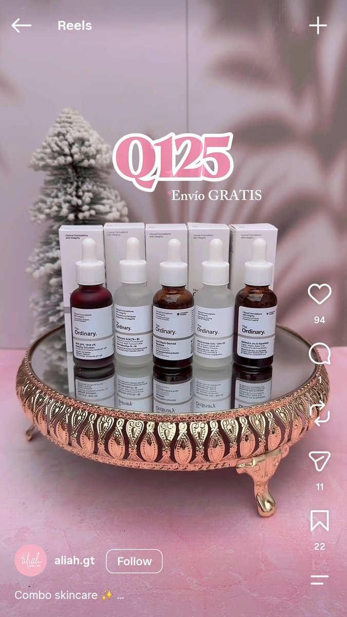 kprddl's tweet photo. @gra_majoo Que miedo! Acabo de ver este reel de su "combo" de skincare de The Ordinary a Q100 🙃 cuando solo el ácido hialuronico vale Q100 en Simán https://t.co/M6Jm2xm8Z5