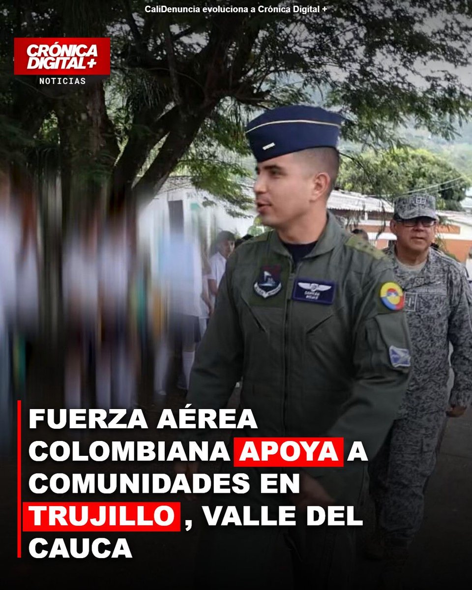 CronicaDigMas's tweet photo. 🚨¡ATENCIÓN COLOMBIA!
#Cali #FigurasPolíticas #EsNoticia 𝗙𝗨𝗘𝗥𝗭𝗔 𝗔É𝗥𝗘𝗔 𝗖𝗢𝗟𝗢𝗠𝗕𝗜𝗔𝗡𝗔 𝗔𝗣𝗢𝗬𝗔 𝗔 𝗖𝗢𝗠𝗨𝗡𝗜𝗗𝗔𝗗𝗘𝗦 𝗘𝗡 𝗧𝗥𝗨𝗝𝗜𝗟𝗟𝗢, 𝗩𝗔𝗟𝗟𝗘 𝗗𝗘𝗟 𝗖𝗔𝗨𝗖𝗔

El Comando Aéreo de Combate N.° 7 de la Fuerza Aérea Colombiana, en una acción coordinada con Oficiales Profesionales de la Reserva, la ACDAC, la Alcaldía de Trujillo y la Gobernación del Valle, llevó a cabo una significativa jornada de apoyo en Trujillo, Valle del Cauca. Esta iniciativa busca reforzar el compromiso con las comunidades más vulnerables. Como parte de esta labor, se entregaron ocho carpas a una institución educativa local, destinadas a brindar soporte a sus estudiantes. Este apoyo es fundamental para el desarrollo de las actividades académicas en la región.

Lee la noticia completa en: https://t.co/Y3ePyyAyoV

#CaliDenuncia #CronicaDigital #Trujillo #ValleDelCauca #Colombia #SaludColombia #MedioAmbiente #FuerzaAereaColombiana #AlcaldiaDeTrujillo #GobernacionDelValle #ACDAC #ComandoAereoDeCombateN7 #NoticiasColombia #NoticiasDeHoy #ÚltimaHora

🔗 Lee la noticia completa en: https://t.co/HuEDsevOpT