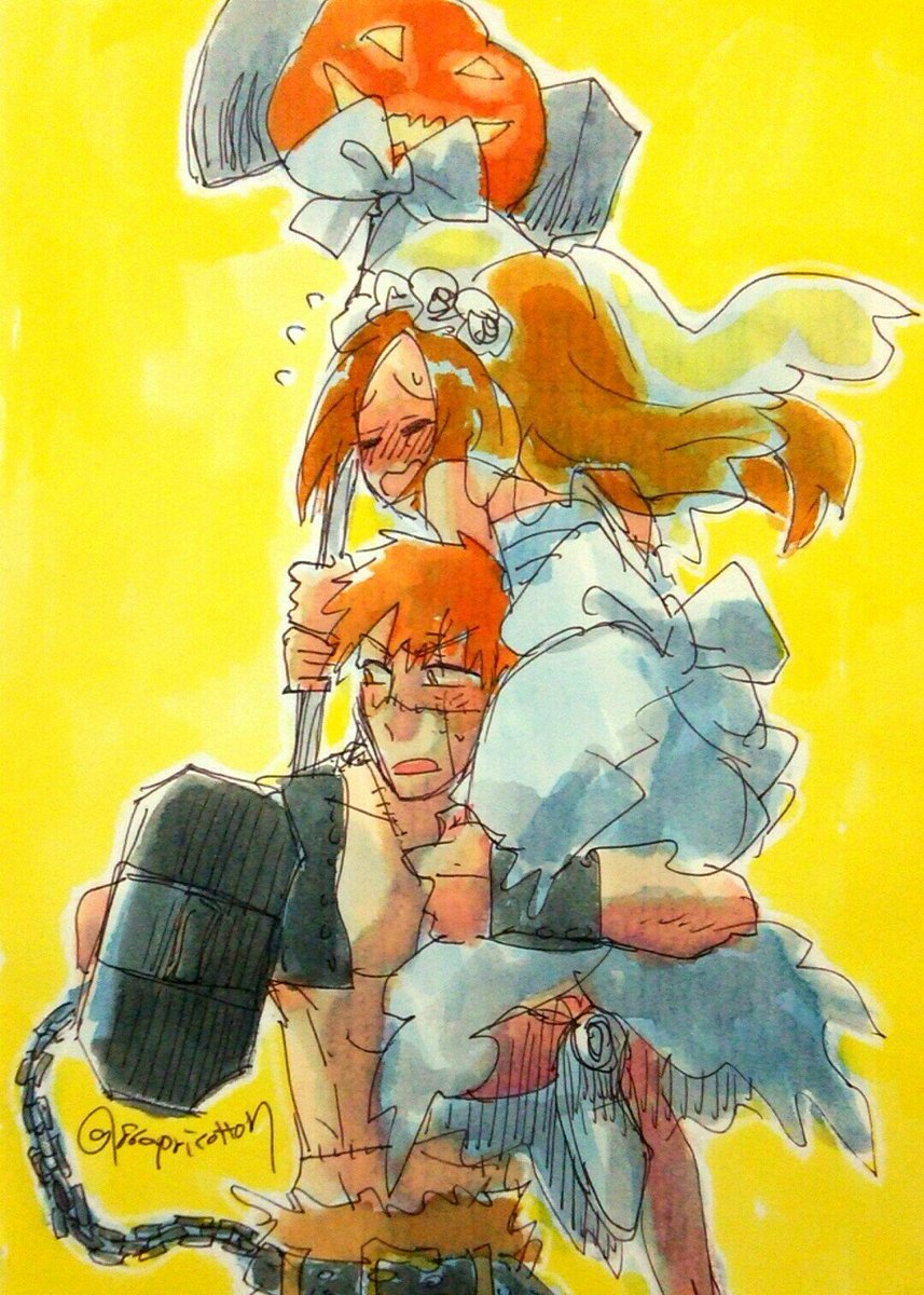 86apricotton's tweet photo. ハロウィンどうちよ(むかし描いたの)
でもって明後日(10/04)天使の日も何かやりたい⋯ https://t.co/KMnrgEgijW