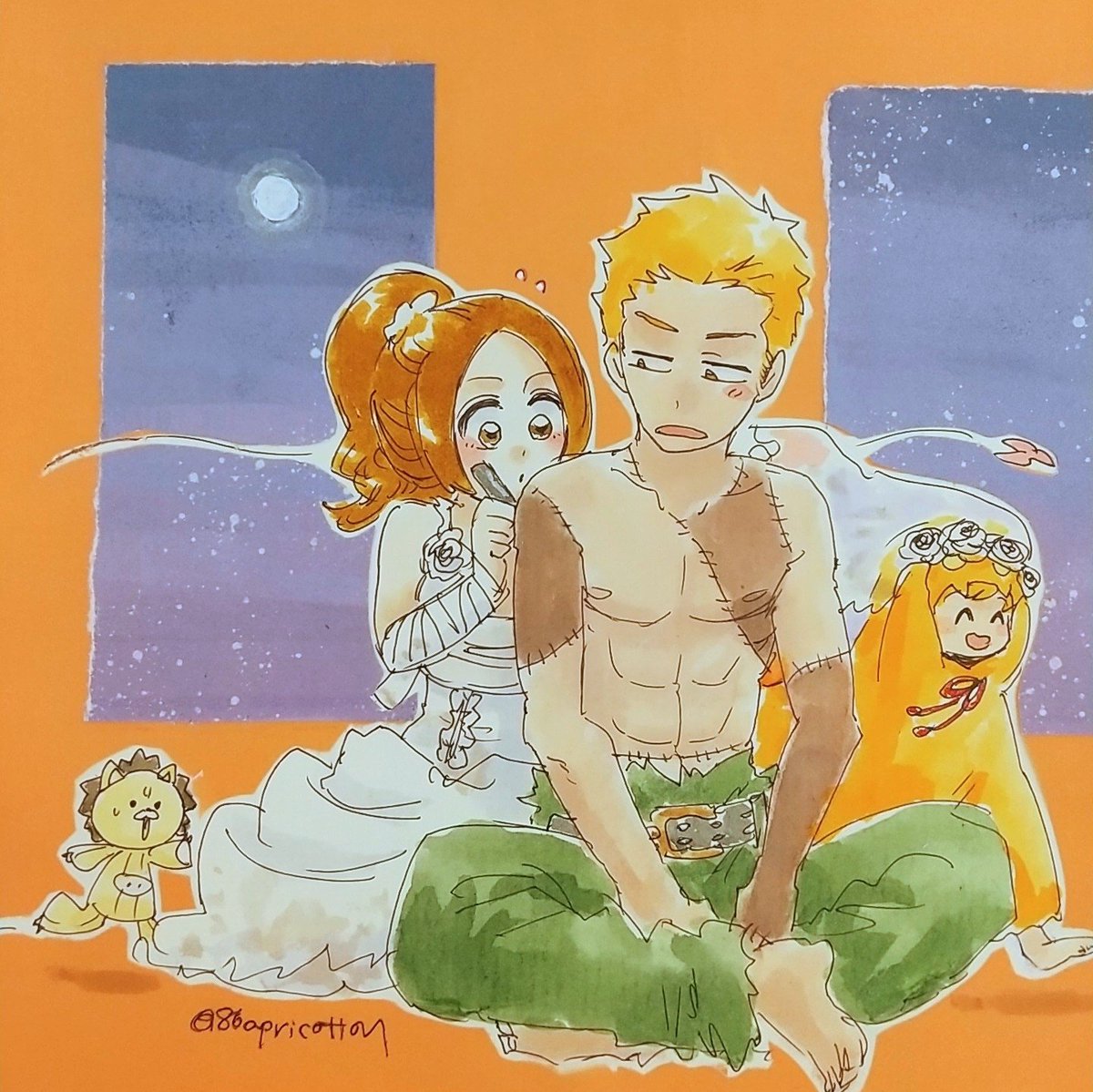 86apricotton's tweet photo. ハロウィンどうちよ(むかし描いたの)
でもって明後日(10/04)天使の日も何かやりたい⋯ https://t.co/KMnrgEgijW