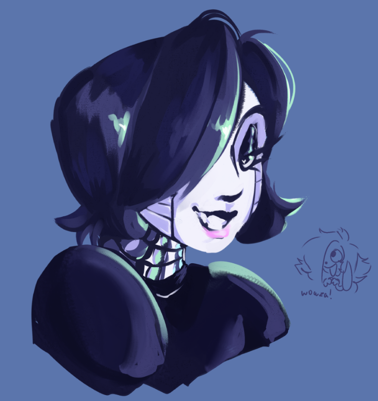 bluubitty's tweet photo. doodled a thing a little while ago,, design by @thapikster 
#mettaton #utdr https://t.co/mYykEYxNMc