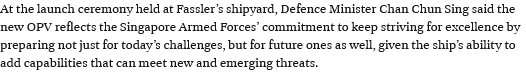 CollinSLKoh's tweet photo. Fassmer, not Fassler (it's the name of a food company). And btw, even a warship armed with basic iron-sight machine guns can counter unmanned threats so the title is, well... Straits Times seriously needs up brush up on editorial finesse. https://t.co/Z2OcF4dm1P https://t.co/rGPar5InuG