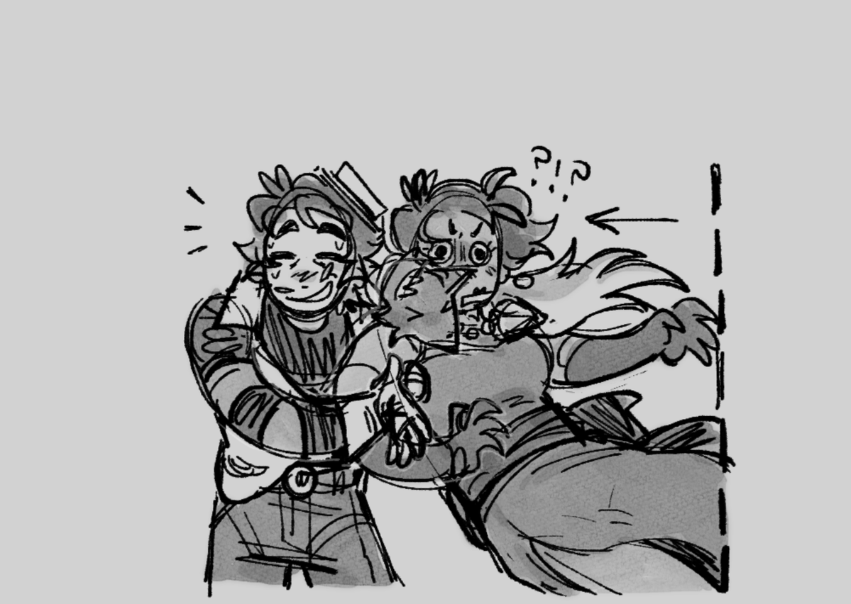 KaldoIsBrawling's tweet photo. Got this idea after today's Brawl update and I had to draw it at some point during the day waaah

I feel journalists would have a very hard time getting an interview with Gray due to his shyness... and also because he's very slippery (  ´◡`) https://t.co/6KF3lOGtaF