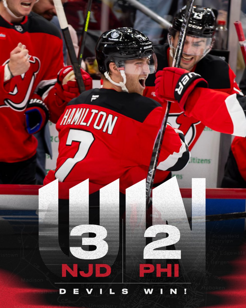 NJDevils's tweet photo. THAT’S HOW YOU START THE SEASON!