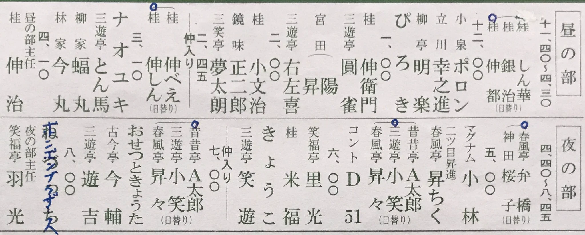 【サボ　愛称板】（表）つくし TSUKUSHI（裏）第２天草 浅草演芸ホール в X: „10/2の演目です。“ / X