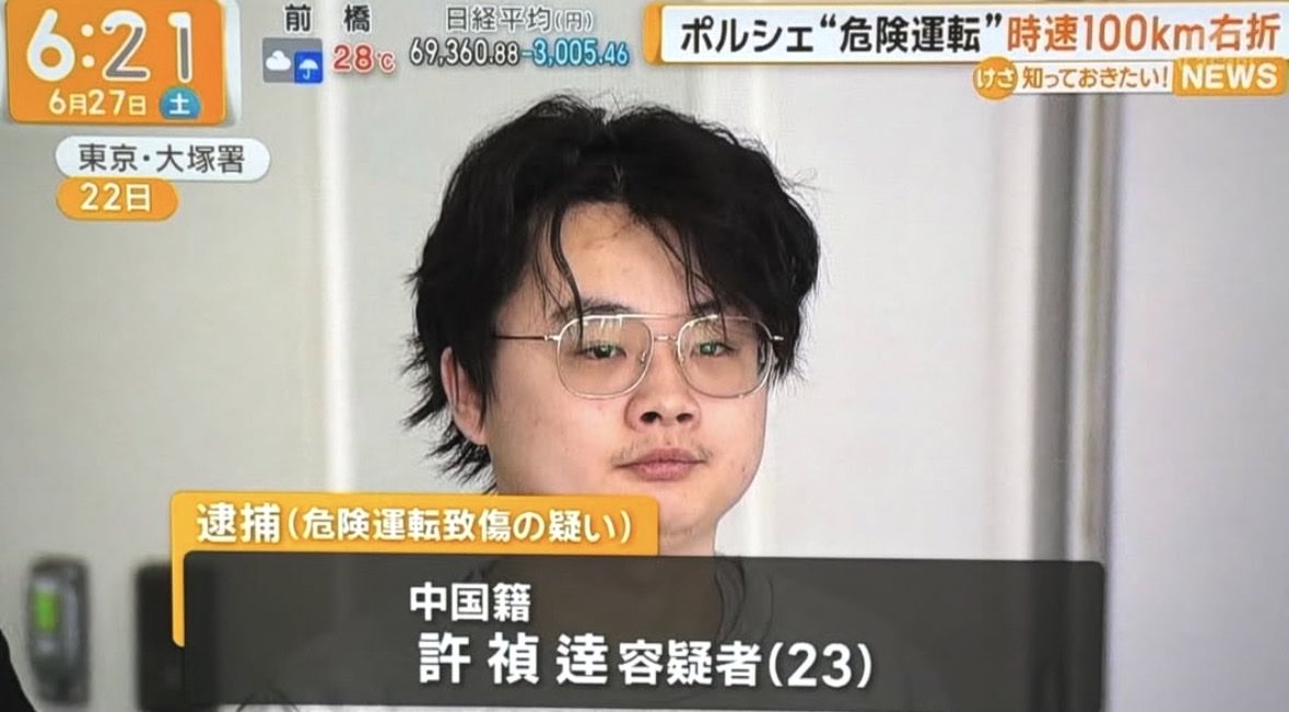 shota201907's tweet photo. は？ふざけんなよ、、

モラルのない中国人が
免許なしでポルシェを危険運転で
逮捕されたらしい。

時速100キロで右折だと？

こんなやつ◯刑で良くね？

中国人による日本国内の犯罪行為の
多さ異常すぎるだろ https://t.co/lILGZVHaQk