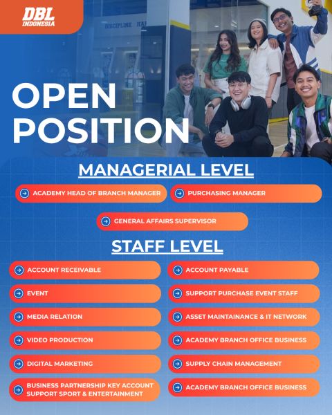 karirspace's tweet photo. Another opportunity unlocked guys!🔓🙌

Buat kamu yang lagi looking for a new career opportunity, siapa tahu salah satu lowongan DBL ini cocok buat kamu✨

Daftarnya ke https://t.co/f941xYcXJj sebelum 30 Nov 2026 https://t.co/7dqMf9yABs