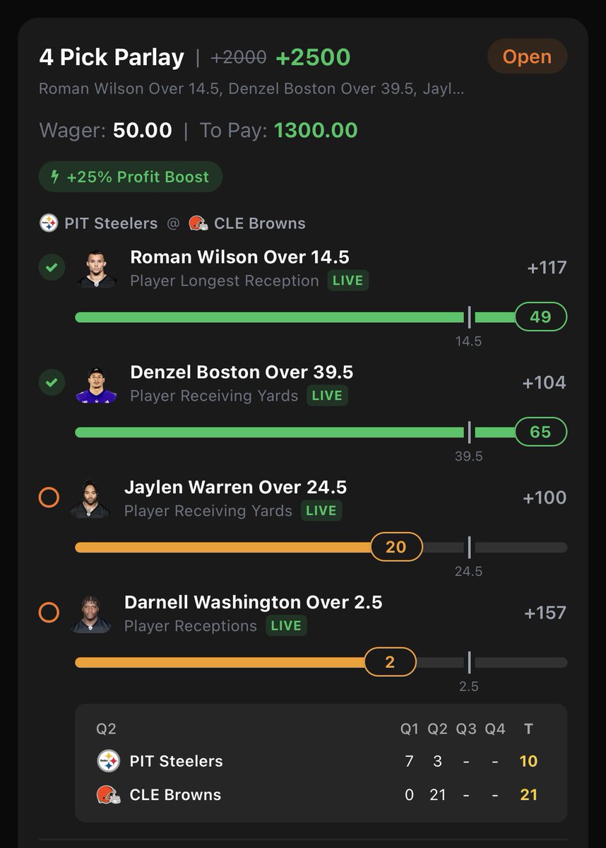 stackempicks's tweet photo. halftime 📝

don’t fail me now steelers 🔨 https://t.co/QBdCz1tjVY