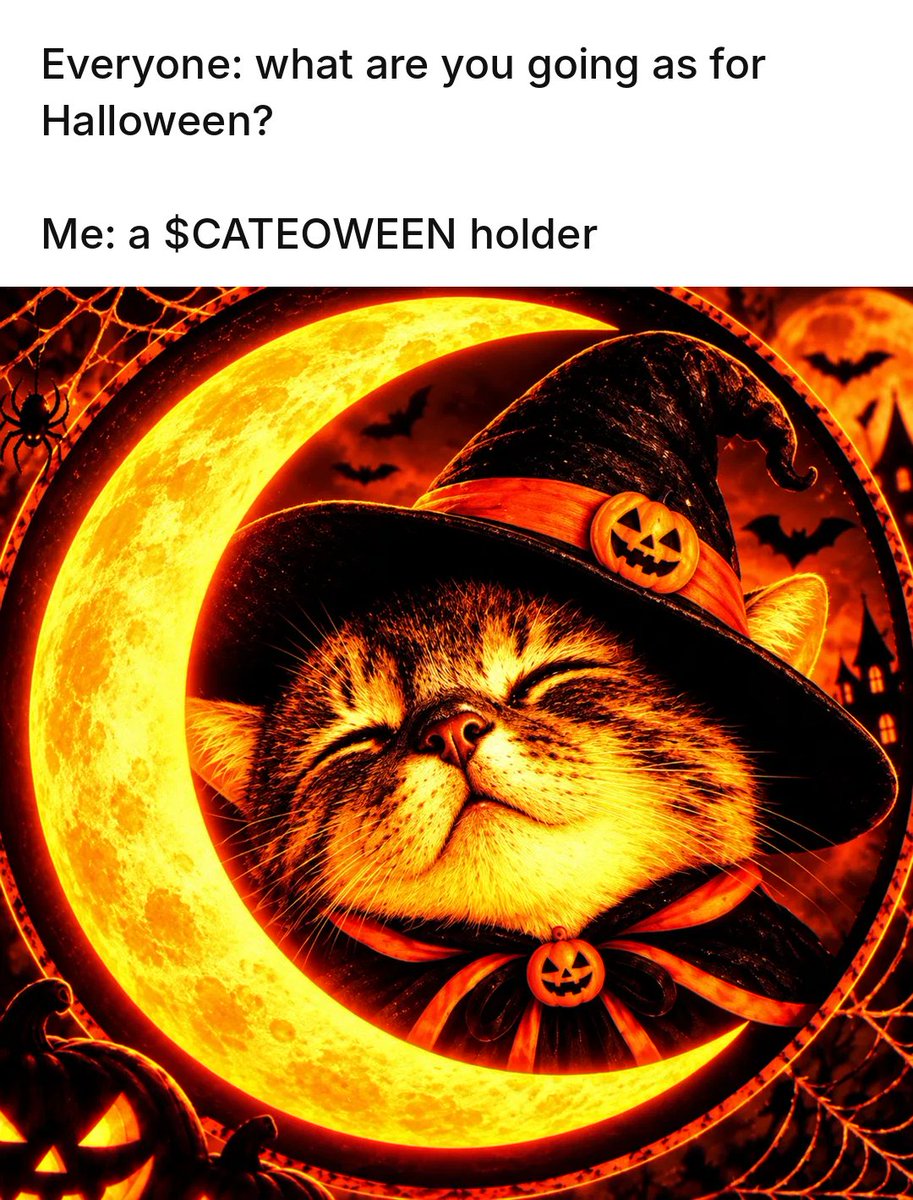 CateoweenSol's tweet photo. solana:3E9brX2xubMW7FjXwuP8Wd1UZifXAyHdtf6kkFnwpump is my only Halloween costume https://t.co/sGlLlByiLr