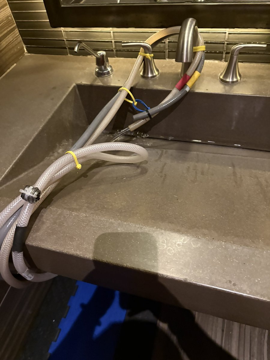 MoganMooIII's tweet photo. Wife told me to fix the sink. Just call me Bob the Builder #YesHeCan https://t.co/ozhBIfvvHy