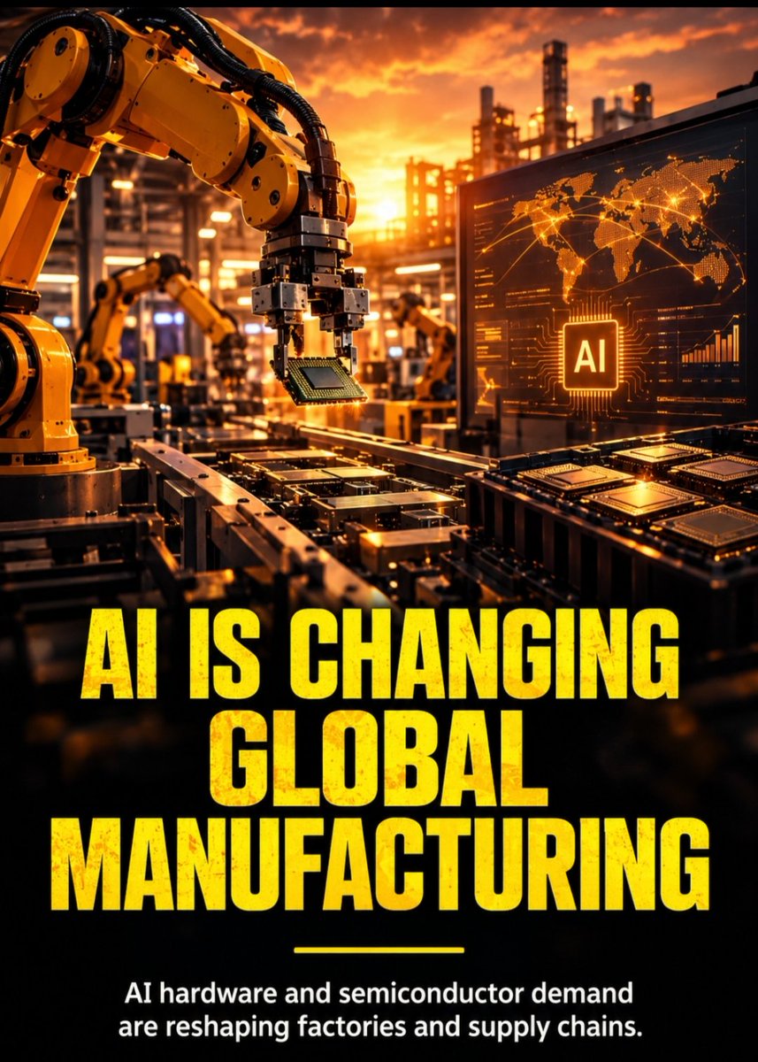 bobnaga26's tweet photo. AI is starting to show up in the real economy.

Factory activity across Europe and Asia is getting a boost from demand for AI hardware and semiconductors.

The AI boom isn't only happening in software anymore.

🔥🔥🔥 https://t.co/t2fF6iC2WO