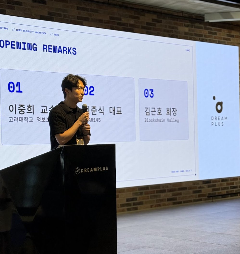 blockchainkor's tweet photo. TRUST404 2026 데모데이가
9월 29일 드림플러스 강남에서 열렸습니다.
17개 팀이 다섯 트랙에서 결과물을 발표했습니다.

🏆 수상팀입니다.
1위 SBT+ 'Block Notice'
2위 BV2 'Guardrail' (Aomi Execution Award)
3위 trustkit 'OCDL' (Ecosystem Innovation Award)
4위 TMI 'Off-Chase' (Technical Excellence Award)

함께한 15개 대학 블록체인 학회와
18개 파트너, 참가자 여러분 감사합니다.

주최 ANAM145 · 주관 블록체인밸리
#TRUST404 #Web3Security #KBW2026 #블록체인밸리