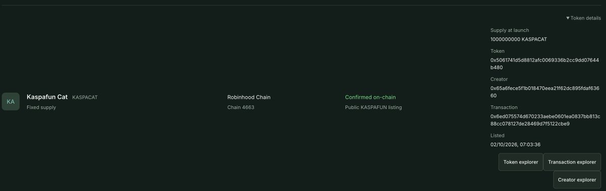 kaspafun_rh's tweet photo. Someone from Community Launched one token as well. All the links can be verified.

https://t.co/FAyZfHnku8

https://t.co/RA9voGWpZf https://t.co/fE910eKI4V