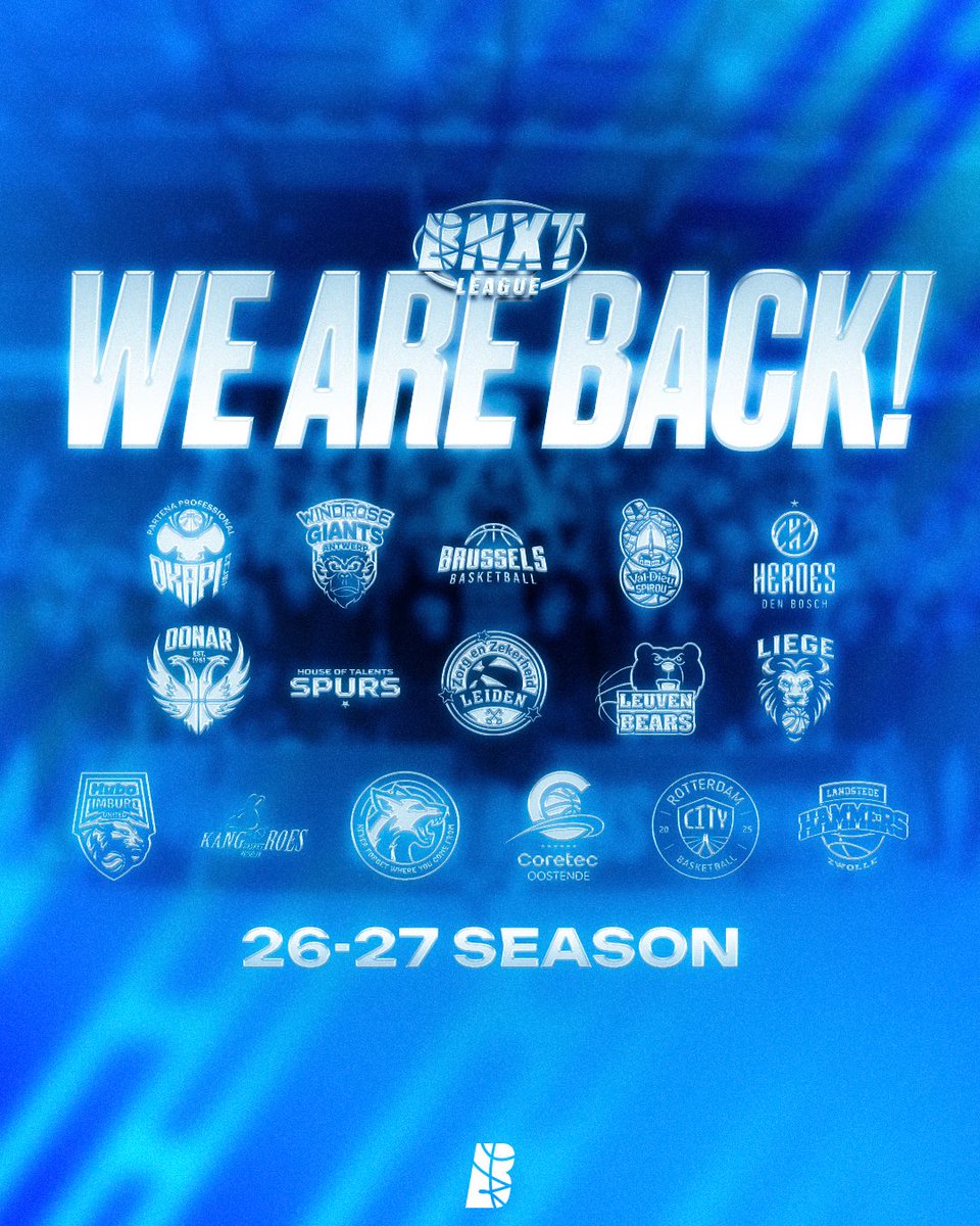 BnxtLeague's tweet photo. 🚀 WE ARE BACK! 🚨

The wait is finally over. We can’t wait to tip off Season 6 of the BNXT League tonight! 🔥

New season. New stories. New memories.

Let’s get started. 👀

#BNXTLeague #Season6 https://t.co/3nLp4KhE3B