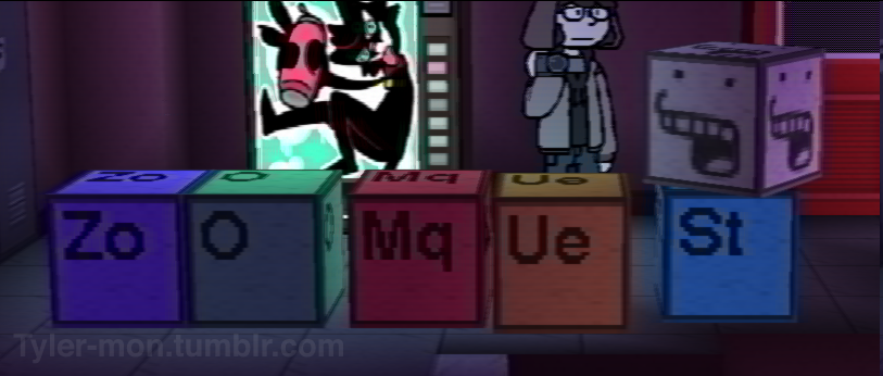_TylerMon's tweet photo. SPOOKY OCTOBER FACT: You can spell out the name of my upcoming video game #zoomquest using the periodic table of elements!

You just have to make up entirely new elements to do so. https://t.co/FZnzJ4RoHC