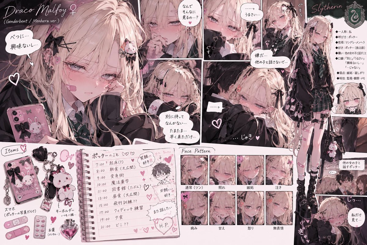 YeongukC's tweet photo. “I’m not obsessed with Potter.”
meanwhile her entire personality sheet: 💗💗💗
Malfoid — menhera edition
#Malfoid #FemDraco #JiraiKei https://t.co/jxs8Sd5HP8
