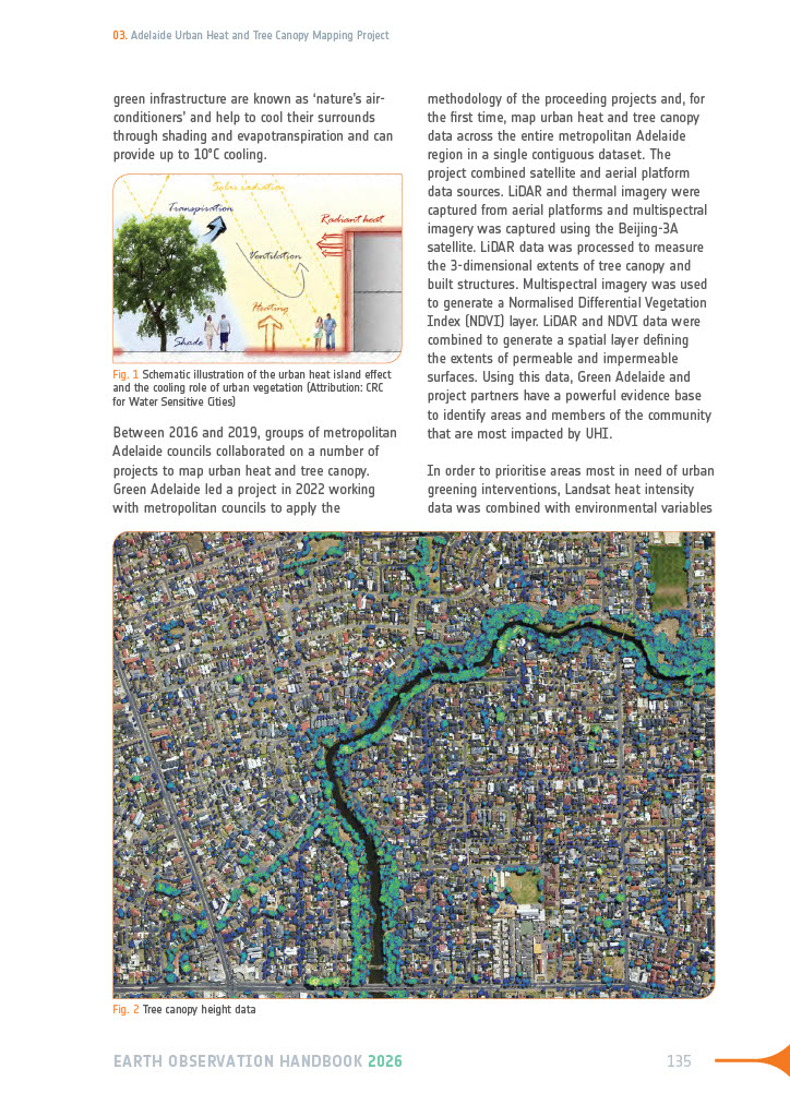 CEOSdotORG's tweet photo. 🌡️ Case Study: Adelaide Urban Heat and Tree Canopy Mapping Project - one of over 40 case studies featured in the  2026 EO Handbook: Satellite Observations in Support of Adaptation and Resilience.

📩 Sign up to hear when the handbook officially drops: https://t.co/bS23E0gkHW https://t.co/ztywiZbXPy