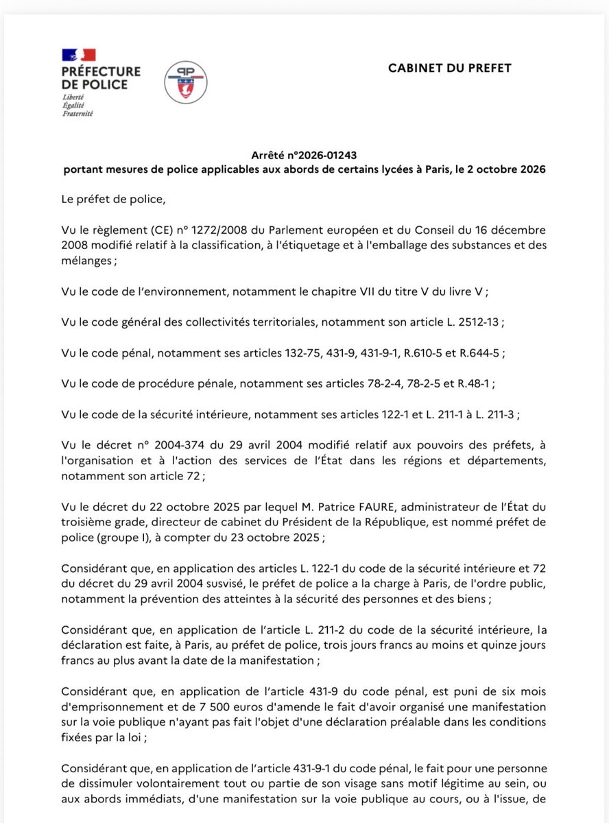 Helenebidard's tweet photo. 🇫🇷
-Depuis 1789 la liberté d’expression existe
-l’art6 de la déclaration des droits de l’Homme donne le droit de participer à la vie politique
-Manifester est un droit fondamental
-Depuis 1881 on a la liberté de réunion
…
Ôter ces doits aux jeunes est liberticide contre toustes https://t.co/baUgW5T935
