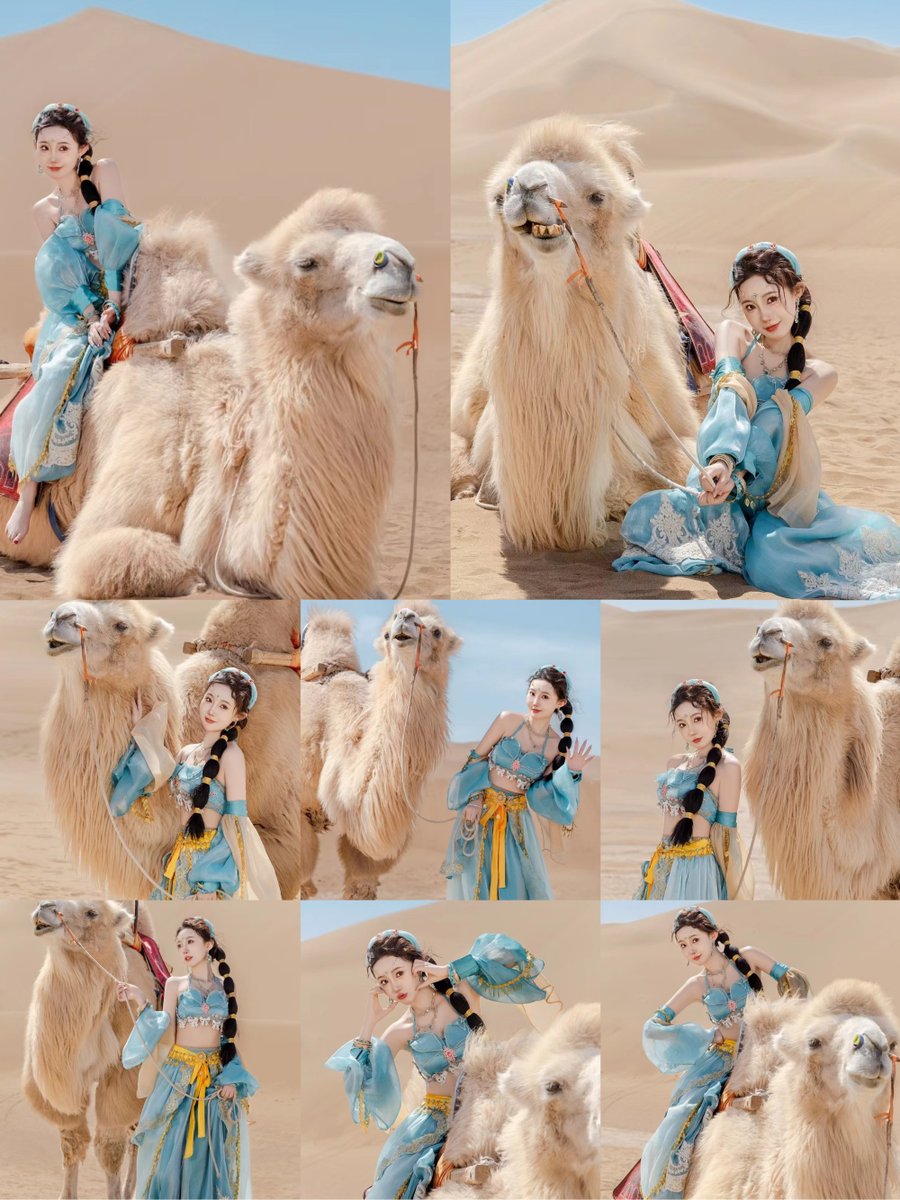 NatalieTraskph's tweet photo. "A camel, a memorandum, Shaanxi region, a bold woman, and a timid kid—these little things make the day lovely! "， https://t.co/6WczHG5Hfs