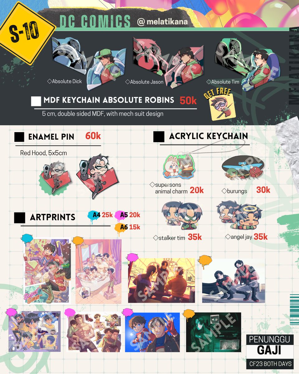 melatikana's tweet photo. Here's my catalogue for #comifuro23 !💖☺

📌S-10 Penunggu Gaji
📅Both days
⁉DC Comics Batfam &amp; Supersons, Fields of Mistria, Endacopia, Reverse 1999, Mouthwashing, Original
📦No PO, only doujin pick up &amp; ots

(1/2) (❤️&amp;🔁 appreciated!)
#comifuro23catalogue #cf23 https://t.co/afqlzJeXTS