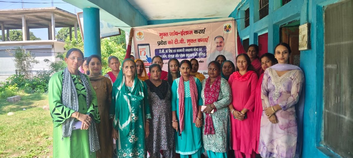 stsnadaun's tweet photo. 100 दिवसीय अभियान के तहत गांव Bela नादौन जिला हमीरपुर में उच्च जोखिम जनसंख्या के लिए निक्षय शिविर आयोजित किया गया, जिसमें 52 छाती के एक्स-रे किए गए और 5 संभावित मरीज चिन्हित हुए,जिनके नमूने NAAT जांच के लिए भेजे गए।टीबी मुक्त भारत की ओर बढ़ते कदम! 30/09/2026 https://t.co/zERgc4dZjp