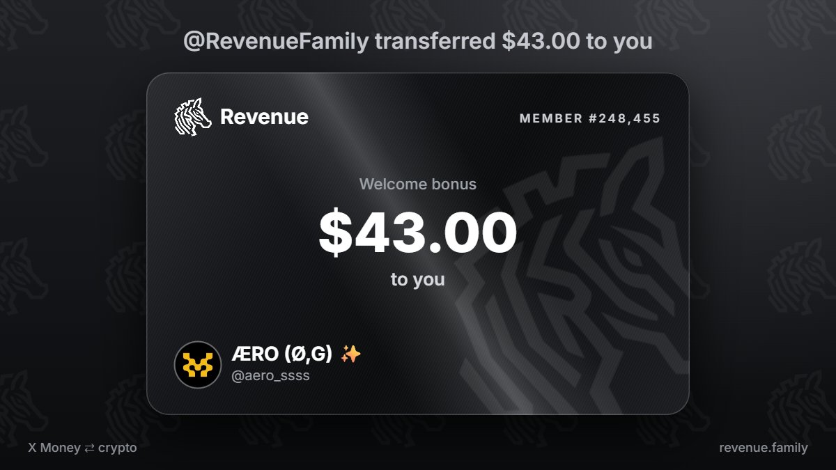 aero_ssss's tweet photo. @RevenueFamily I got my welcome $43.00 from @RevenueFamily https://t.co/0NEsxBmcOk