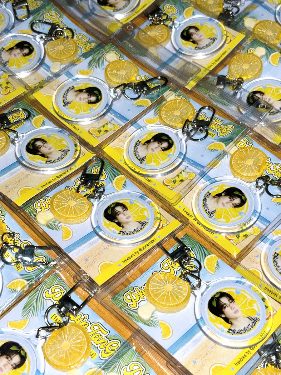 ppnarabbit's tweet photo. lemontang keychain preview for  #2026Phuwin1stFanconinIndonesia tomorrow!

lets All In tomorrowwww! see u yeorobun!!!!🏃🏻‍➡️🍋🧊💛 https://t.co/SQm7ifcN1S